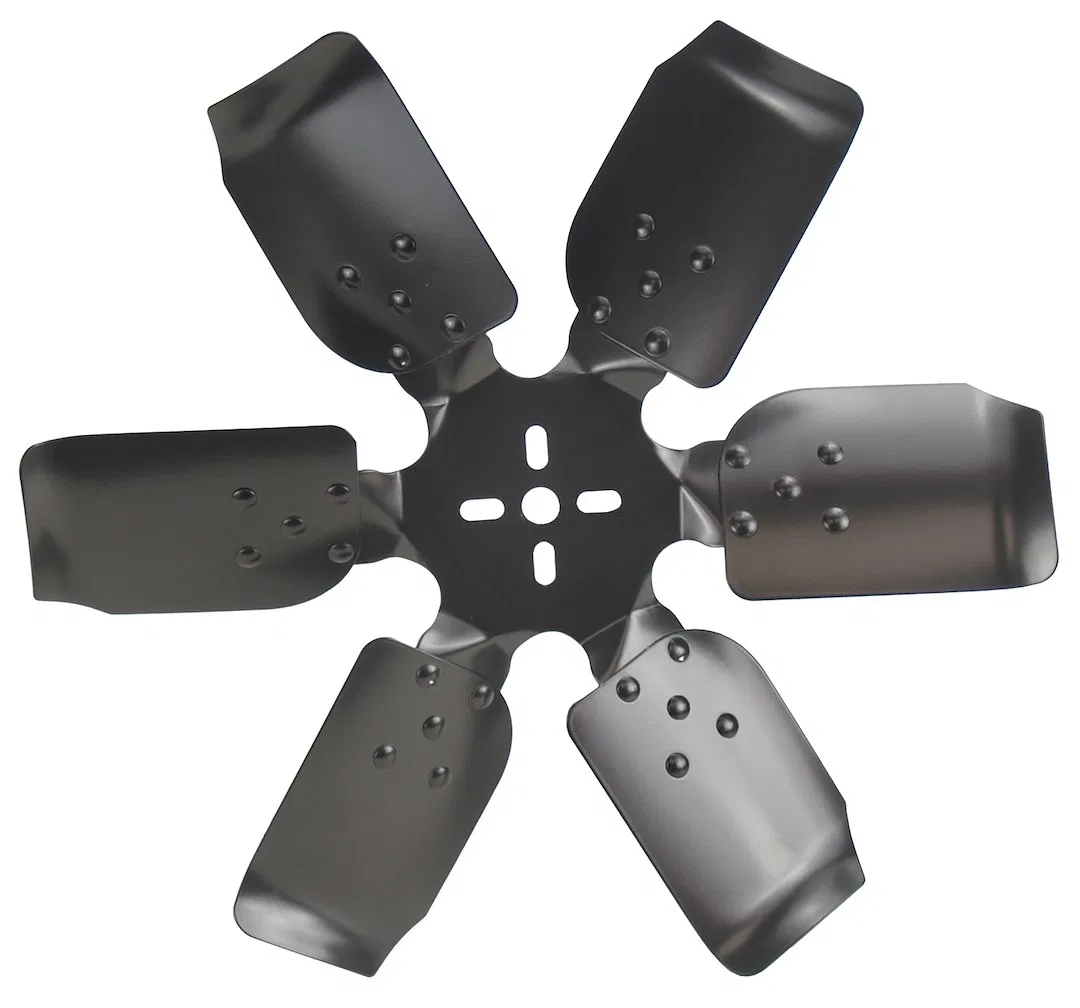 17318 – DERALE Cooling Fan, Belt Driven 18 Inch Diameter x 2-1/4 Inch Depth 6 Blade Standard Rotation Powder Coated B...